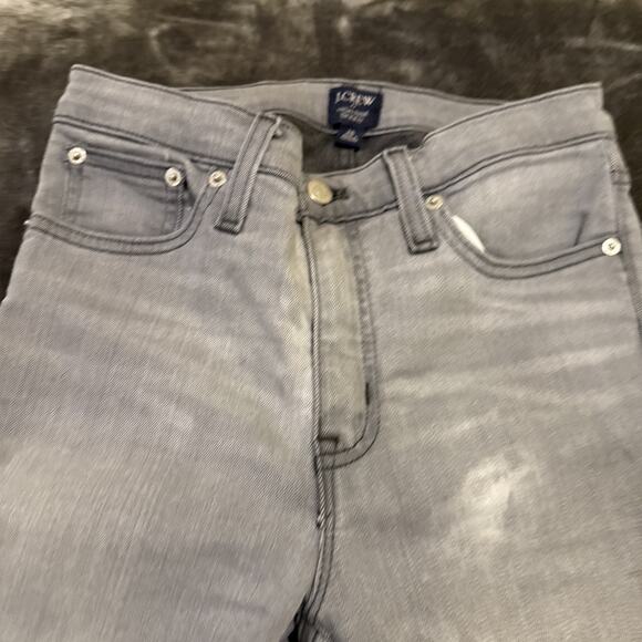 J. Crew Women's High Rise Skinny Jeans Stretch Denim Light Gray Size 26 - Picture 7 of 14